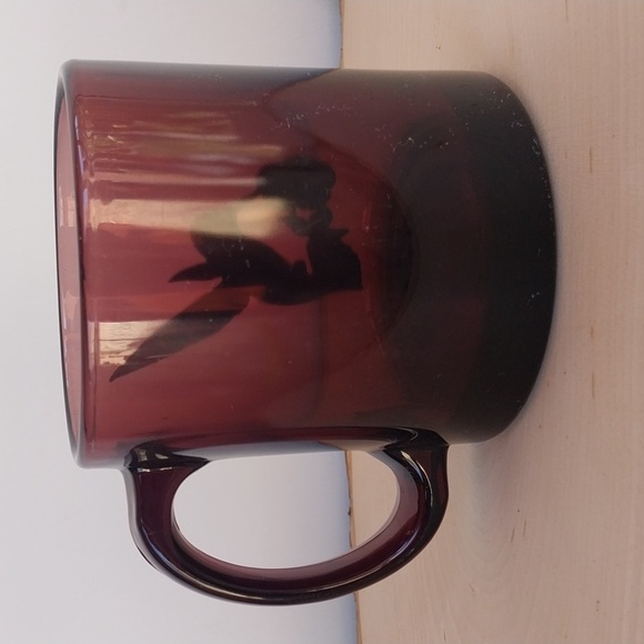 Amethyst Color Heritage Pewter Hummingbird Glass Mug Made in U.S.A. - Picture 3 of 8